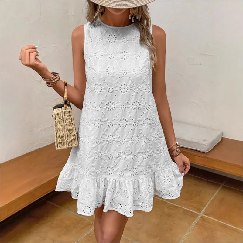 Nuevo y elegante vestido blanco