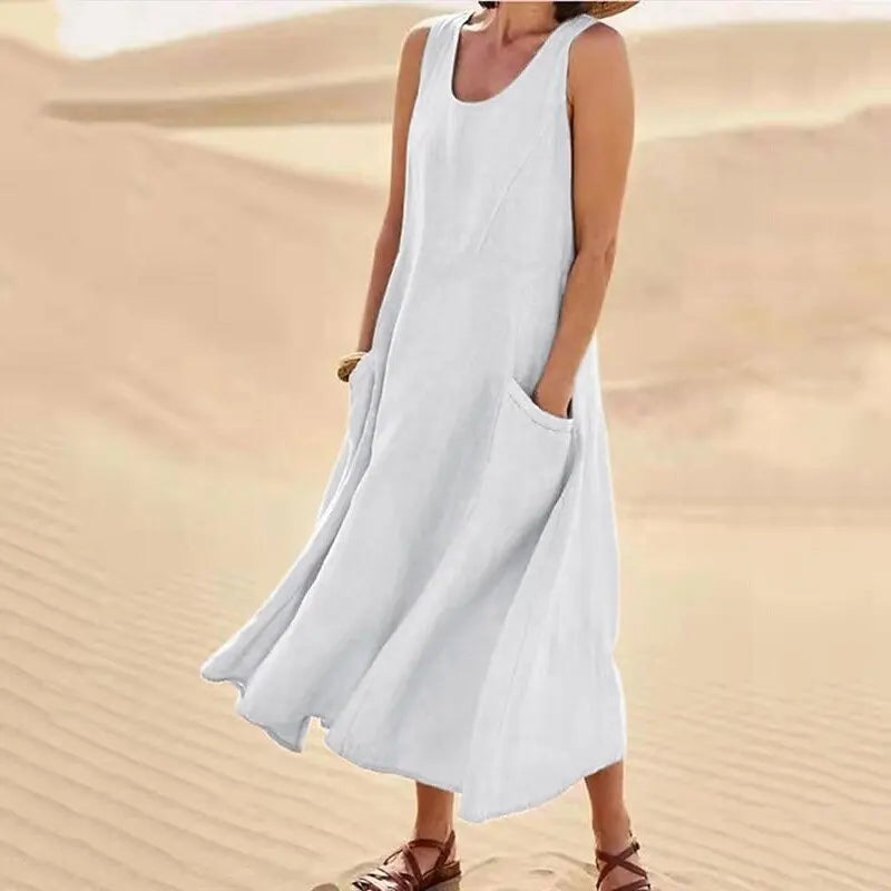 Vestido vintage sin mangas
