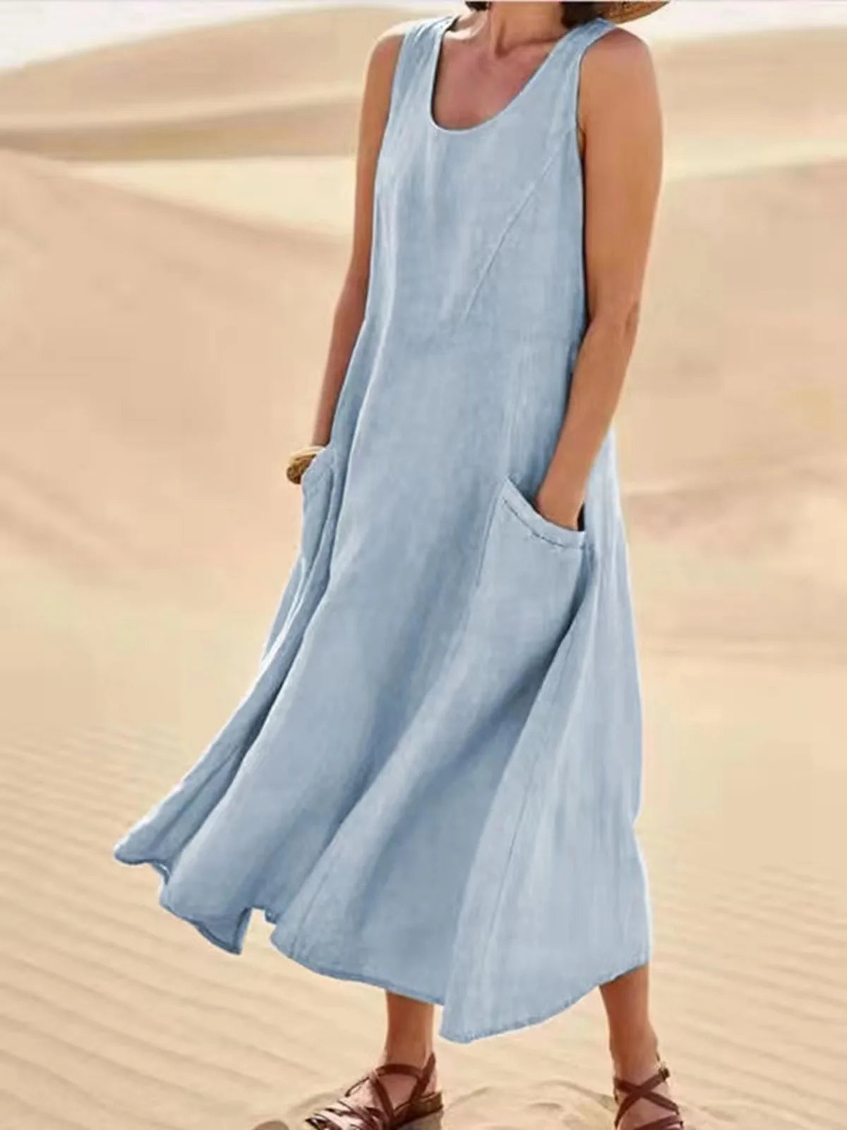 Vestido vintage sin mangas