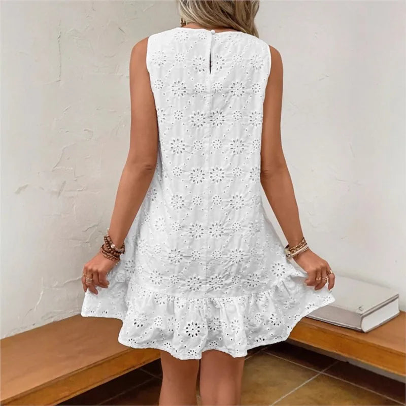 Nuevo y elegante vestido blanco
