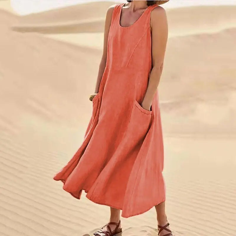 Vestido vintage sin mangas