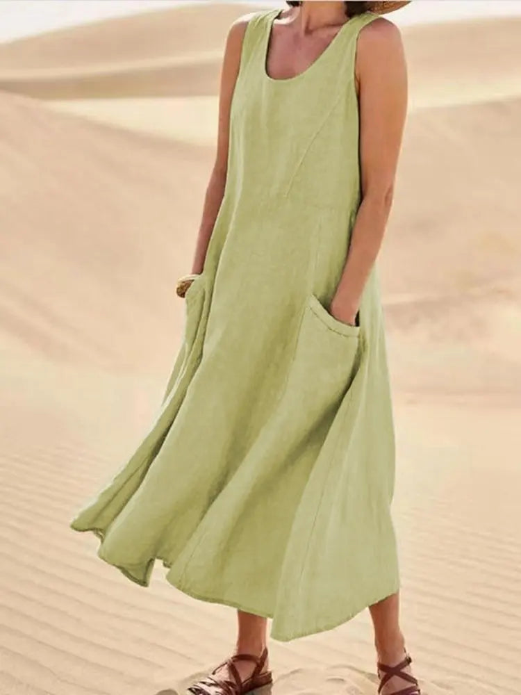 Vestido vintage sin mangas