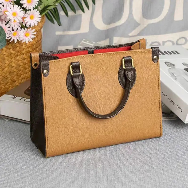 Top layer cowhide high-end texture artistic retro tote bag for woman