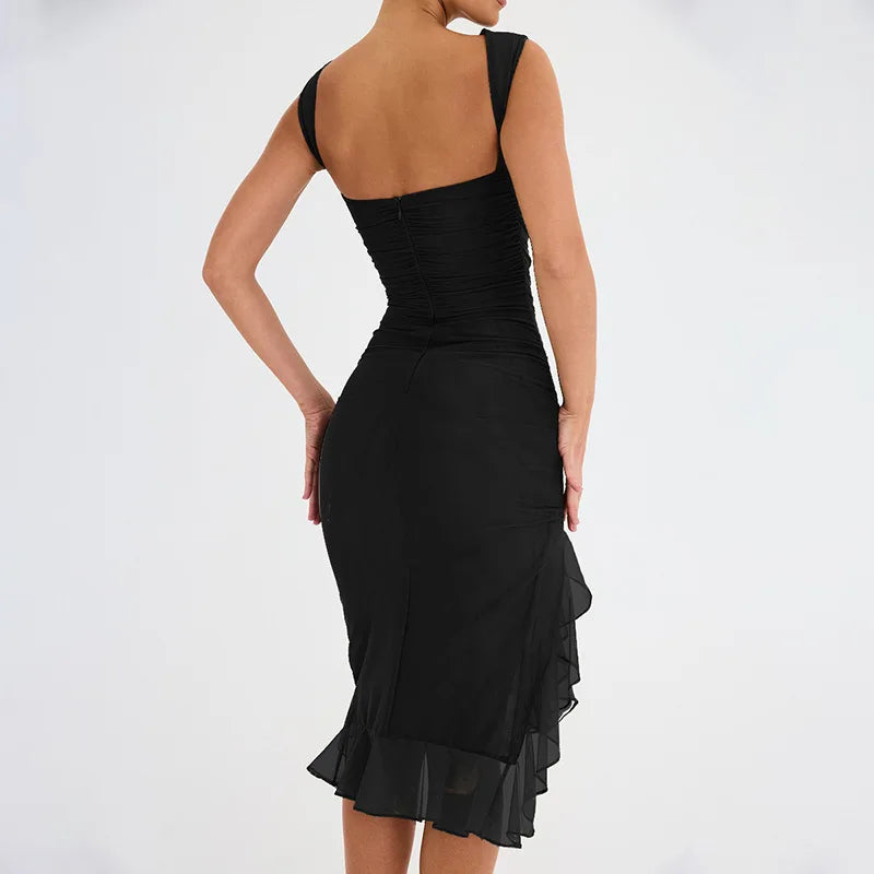 Vestido midi sexy y elegante