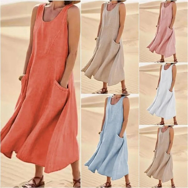 Vestido vintage sin mangas