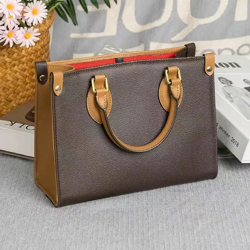 Top layer cowhide high-end texture artistic retro tote bag for woman
