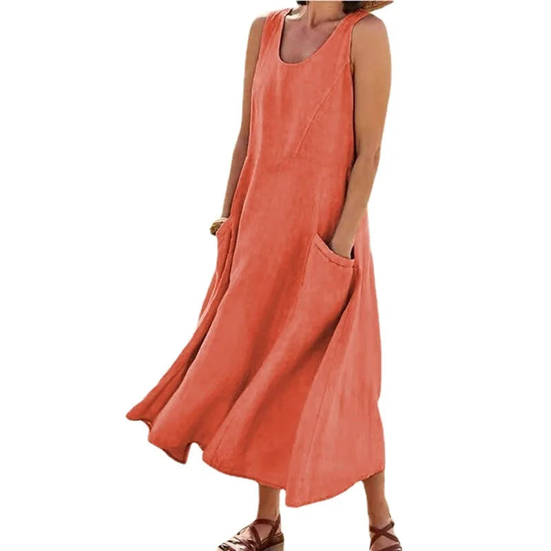 Vestido vintage sin mangas