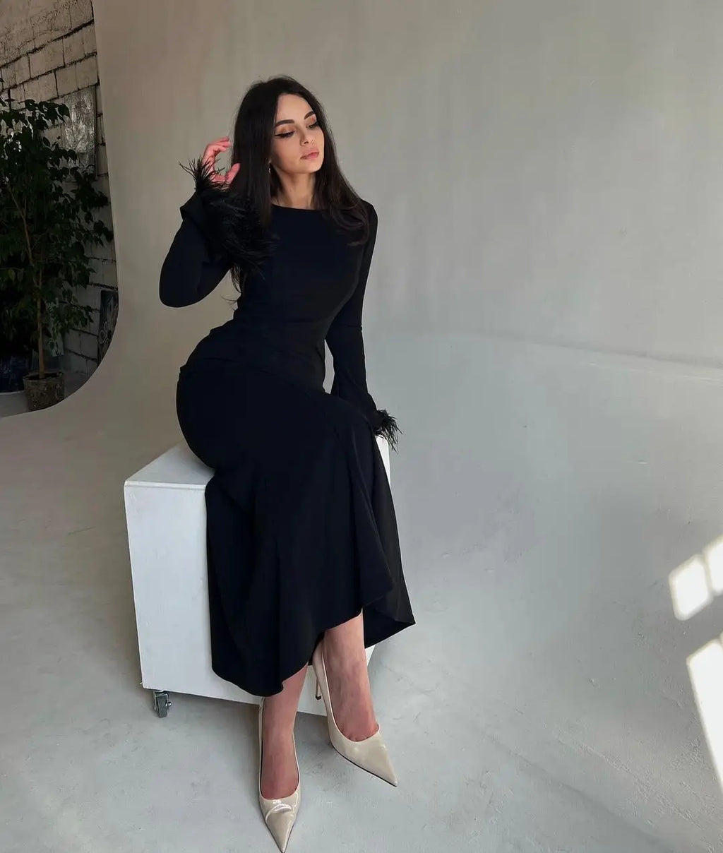 Elegante vestido negro
