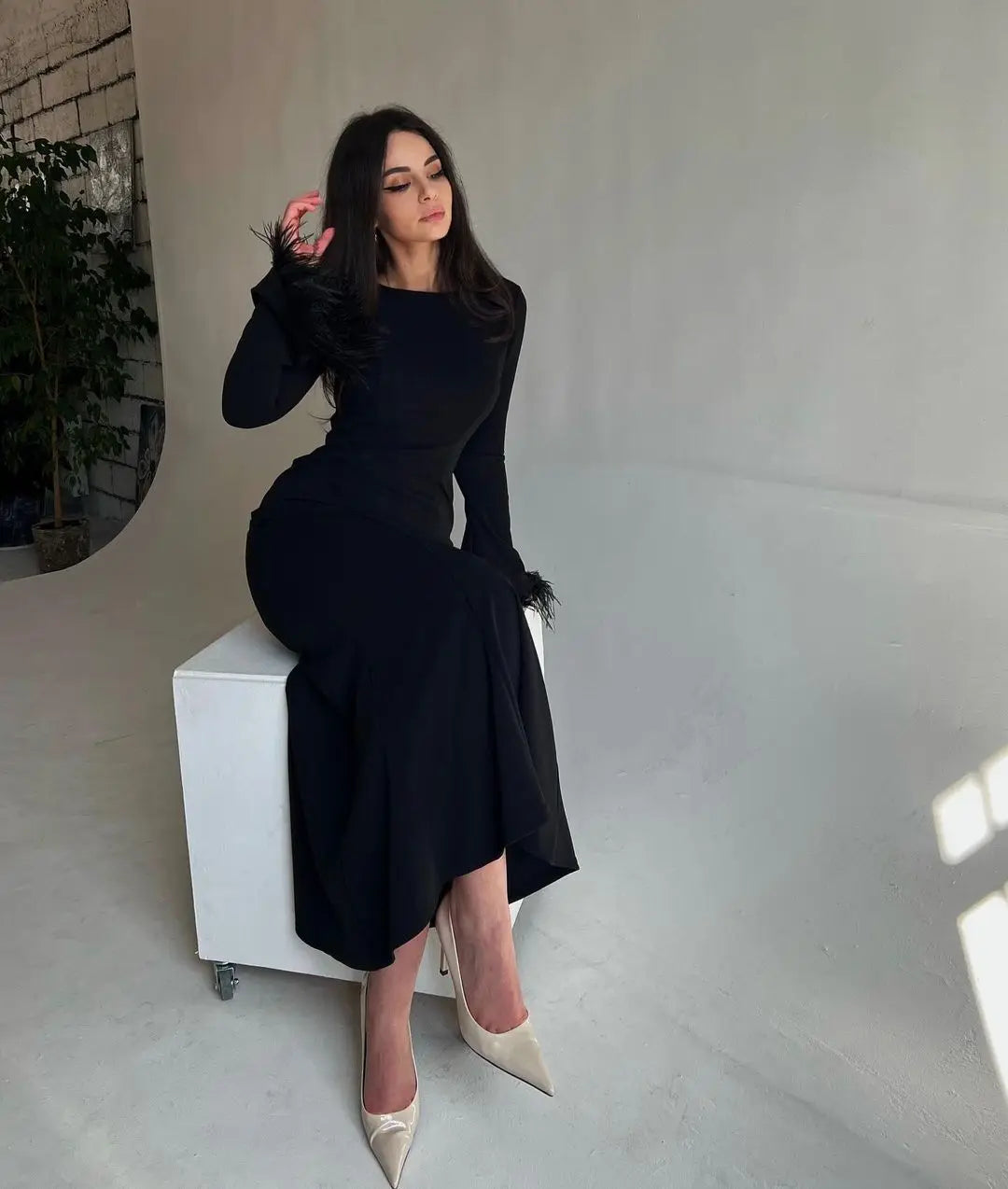 Elegante vestido negro