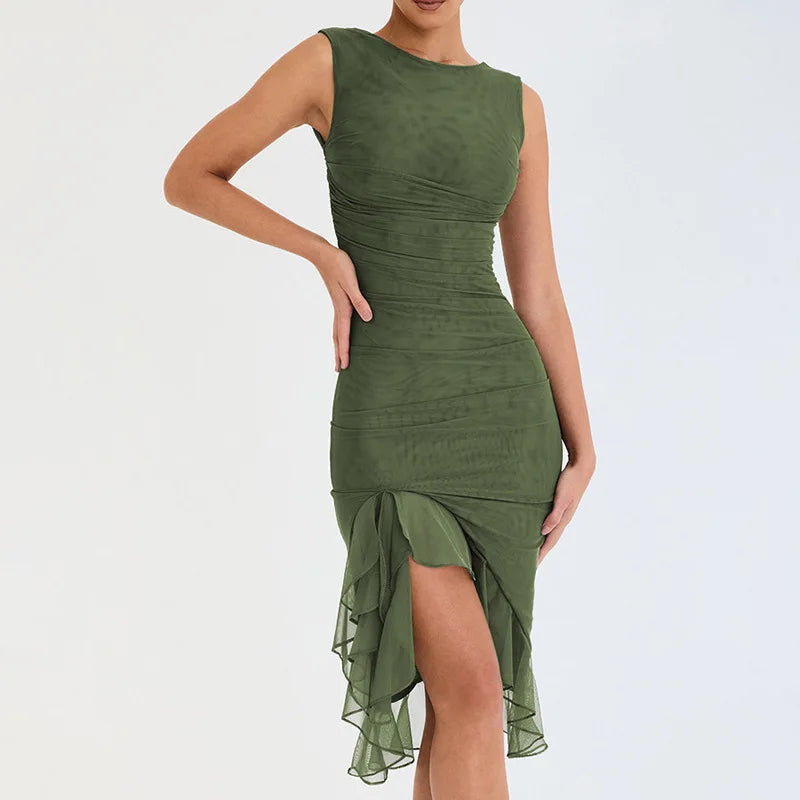 Vestido midi sexy y elegante